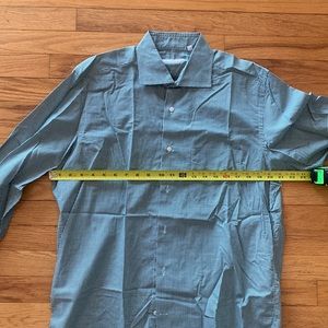 Luciano Barbera L green mini check shirt
